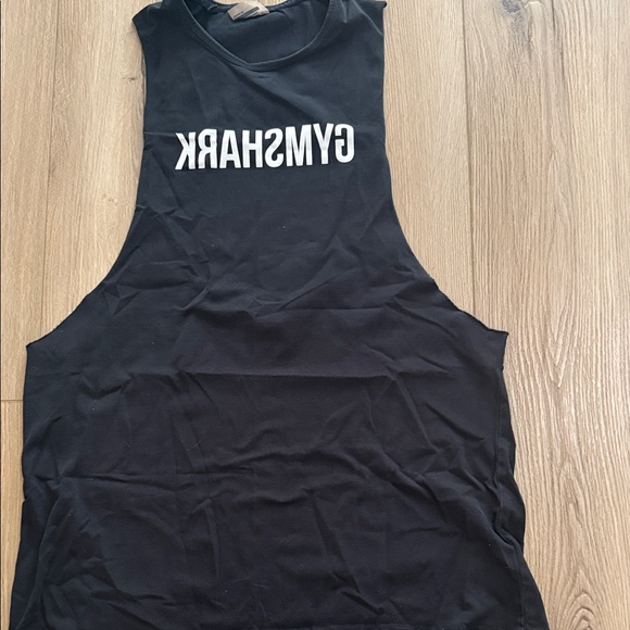 Gymshark Tank Tops in Black, Gray, Blue, and Tanish olive like new Sz L 5 shirts - Picture 4 of 6